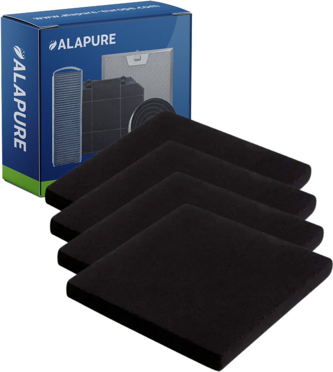 4x Koolstoffilter voor Monoblock 7600060 / 563-80059