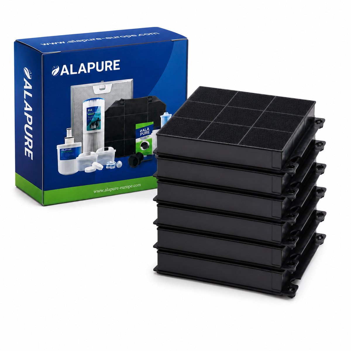 6x Koolstoffilter voor Amana AMC027 / CHF15/1