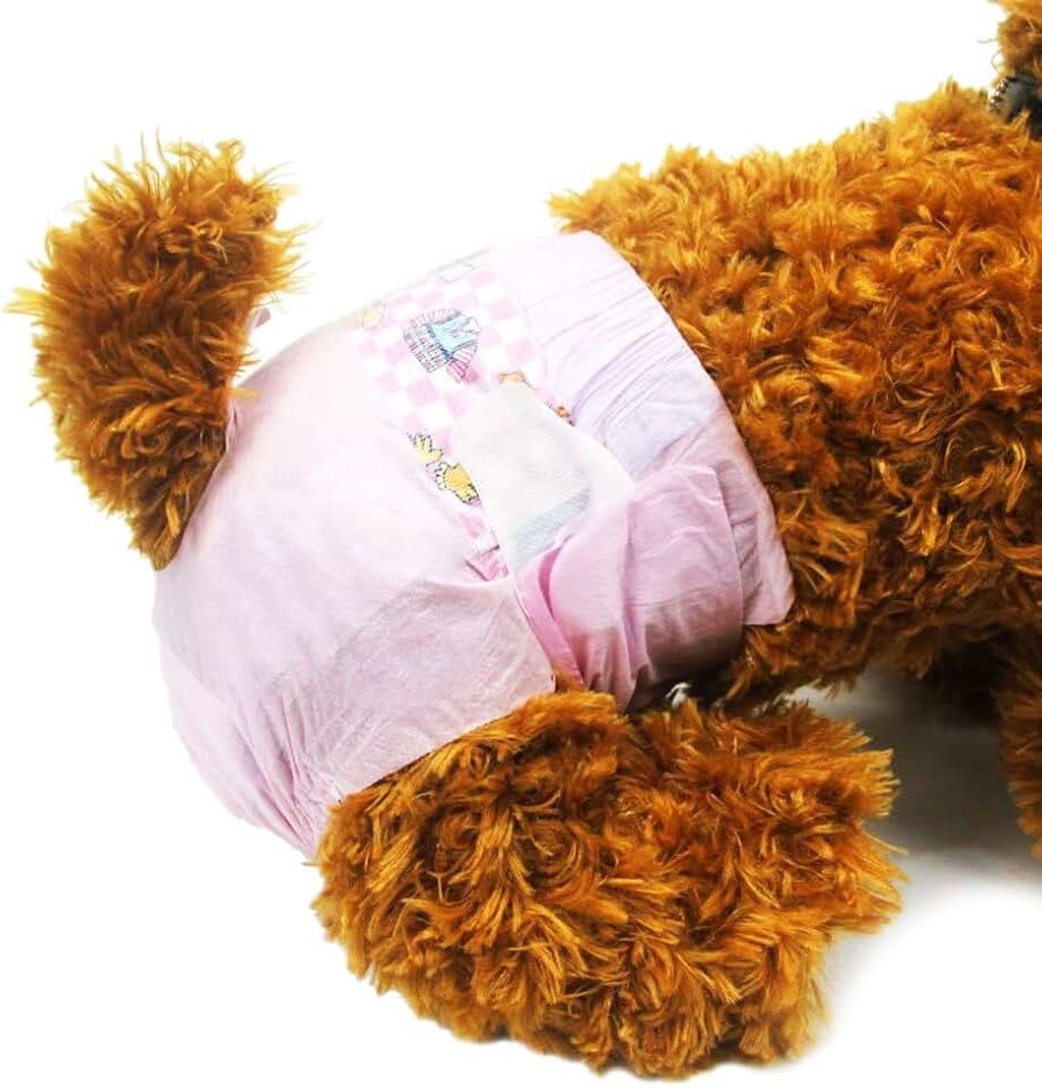 Luiers Vrouwtje - Hondenluiers, 16 stuks, Hondenbroekje voor de loopsheid, Hondenloopsheidsbroekje, Super Absorberend en Zacht, Urine-incontinentie, S