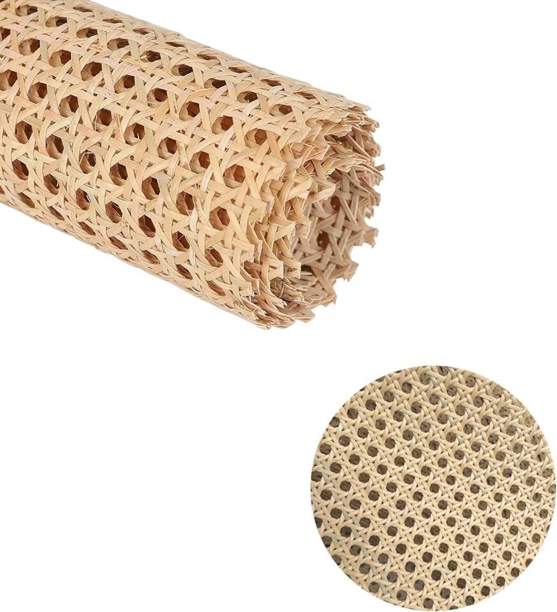 Webbing Rotan Roll, kunststof PE rotan vlechtwerk, geweven open rotan, handgemaakt PE-vlechtwerk, voor de decoratie van meubels en knutselprojecten, 40 x 100 cm