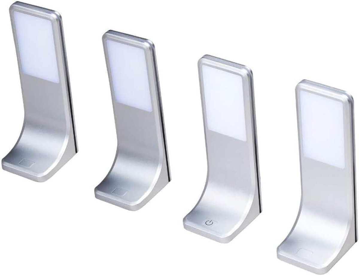 Keukenlamp, keukenlampen, lichtpanelen, paneel, onderbouwlamp voor in de keuken, keuze voor de set van 4, lichtkleur: neutraal wit