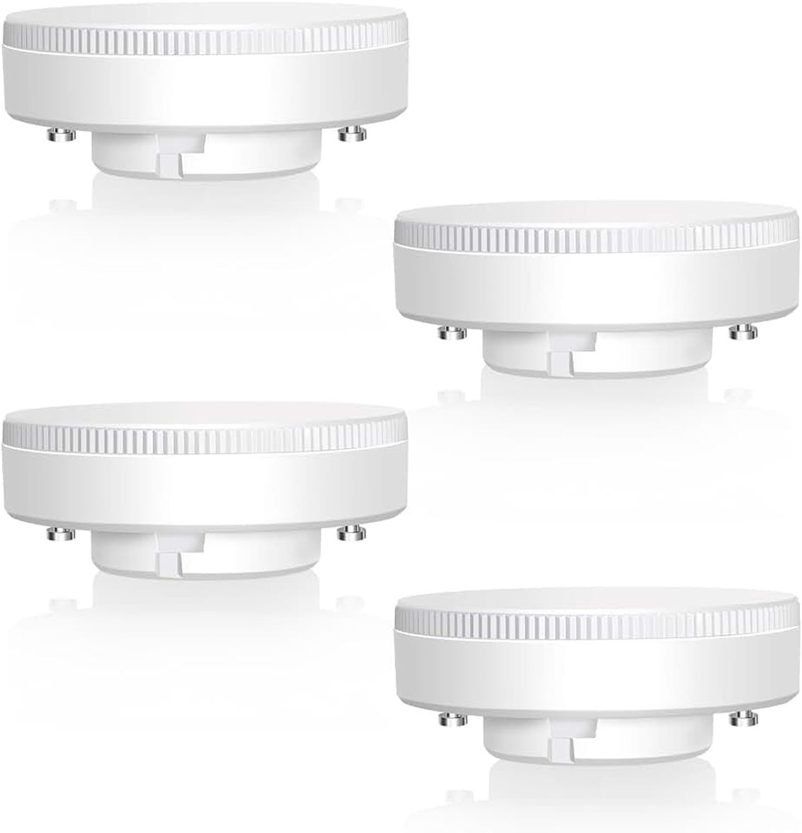 GX53 7W LED-lamp Warm Wit 2700K, Vervang 50W Halogeen of CFL, Keukenkastverlichting, 650LM, AC 220V, Niet Dimbaar, 4-Pack