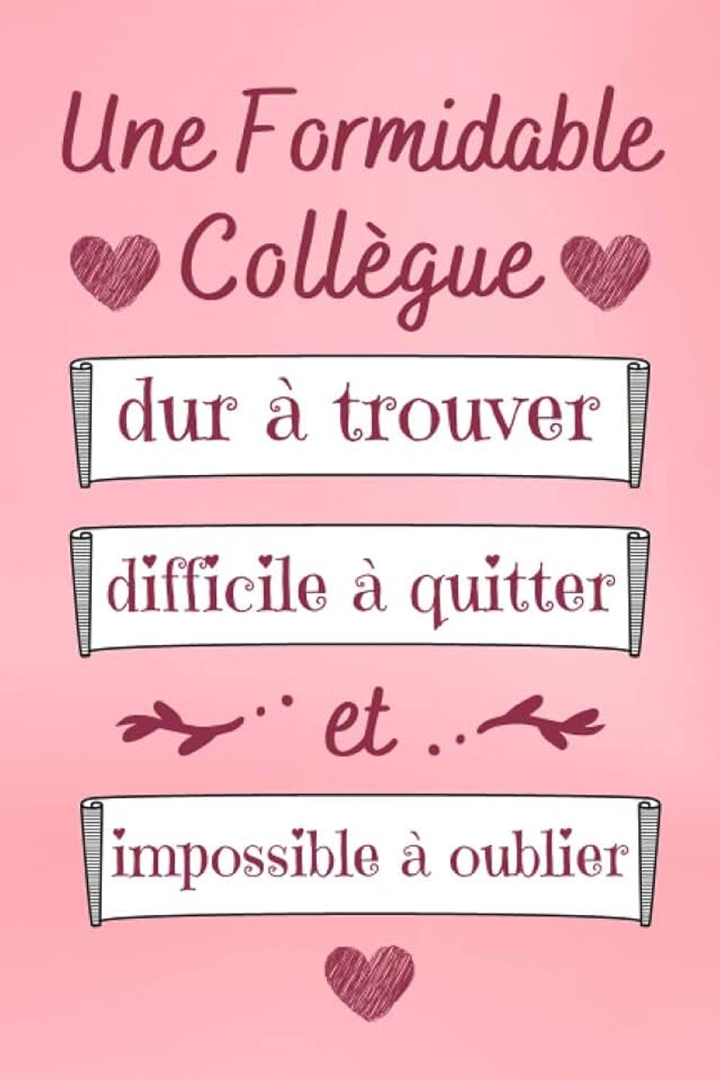 Formidable Collègue: Cadeau original de départ collègue travail ( infirmiere , medecin , aide soignante ) pour femme , carnet de note amitié ,