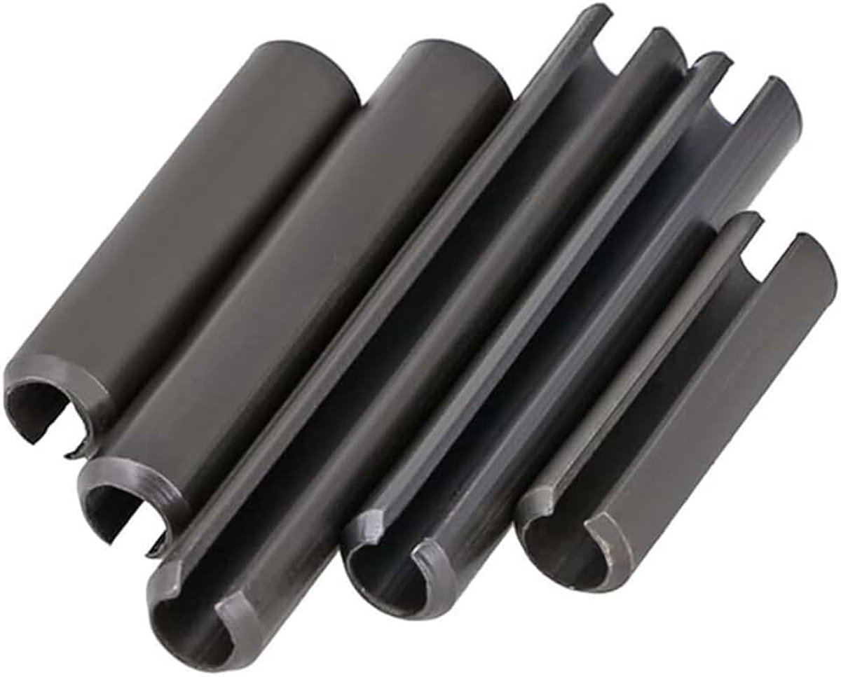 Veerpennen Slotted Spring Pin van Mangaanstaal (Koolstofstaal), M8x45 mm,10 pcs