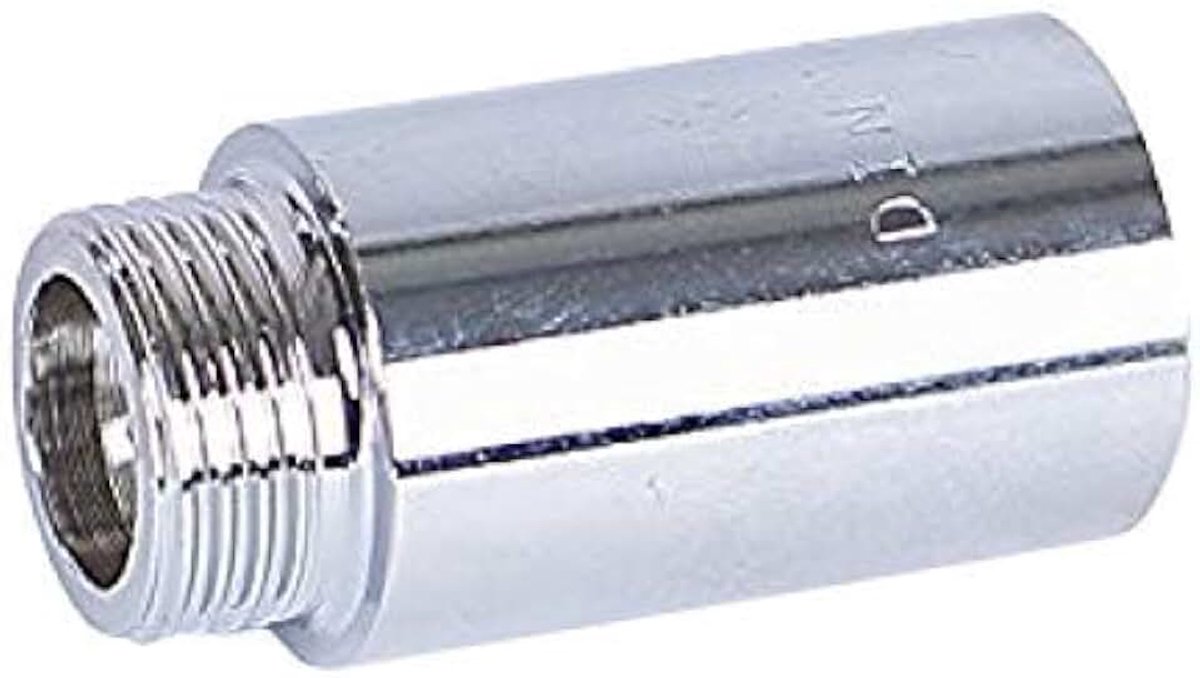 Stalen schroefdraad kraanverlenging 1/2' 3, 4, 5, 6, 8 cm (kraanverlenging), lengte: 8 cm