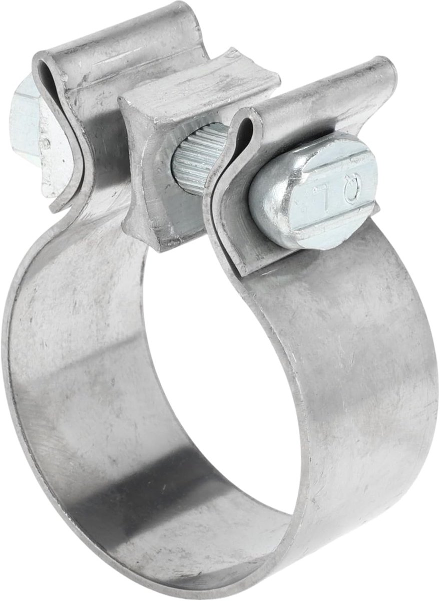 Uitlaatpijpklem/Uitlaatdemperbuisverbinding voor Auto Vrachtwagen/Duurzaam RVS 2.01" 30mm / 1 Stuk Zilverkleurig