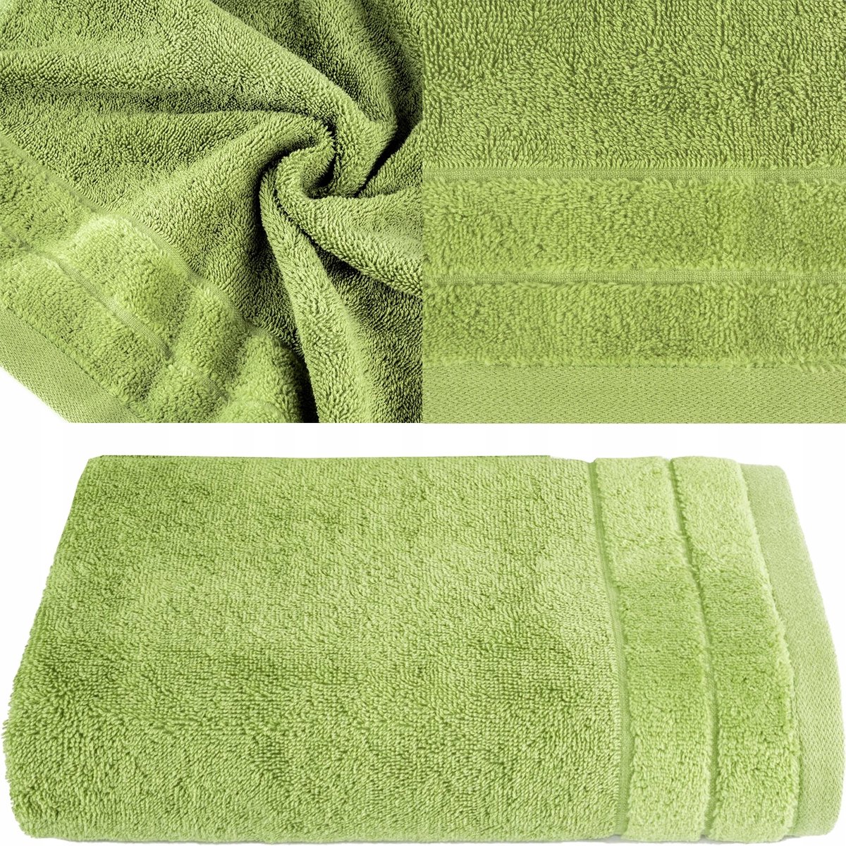 Olijfgroene Badhanddoek 100% Katoen 70x140 cm - Zacht & Absorberend