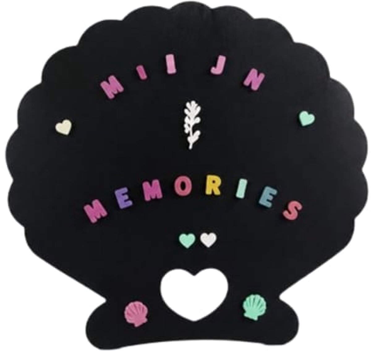 Magnetische muursticker schelp - Magnetische muursticker - Muursticker magneetbord kind - Muursticker magneetbord kinderkamer - Speelkamer - Schelp - Zwart - Schoolbord - Kinderkamer - Magneetsticker - Inclusief Magneetstickers