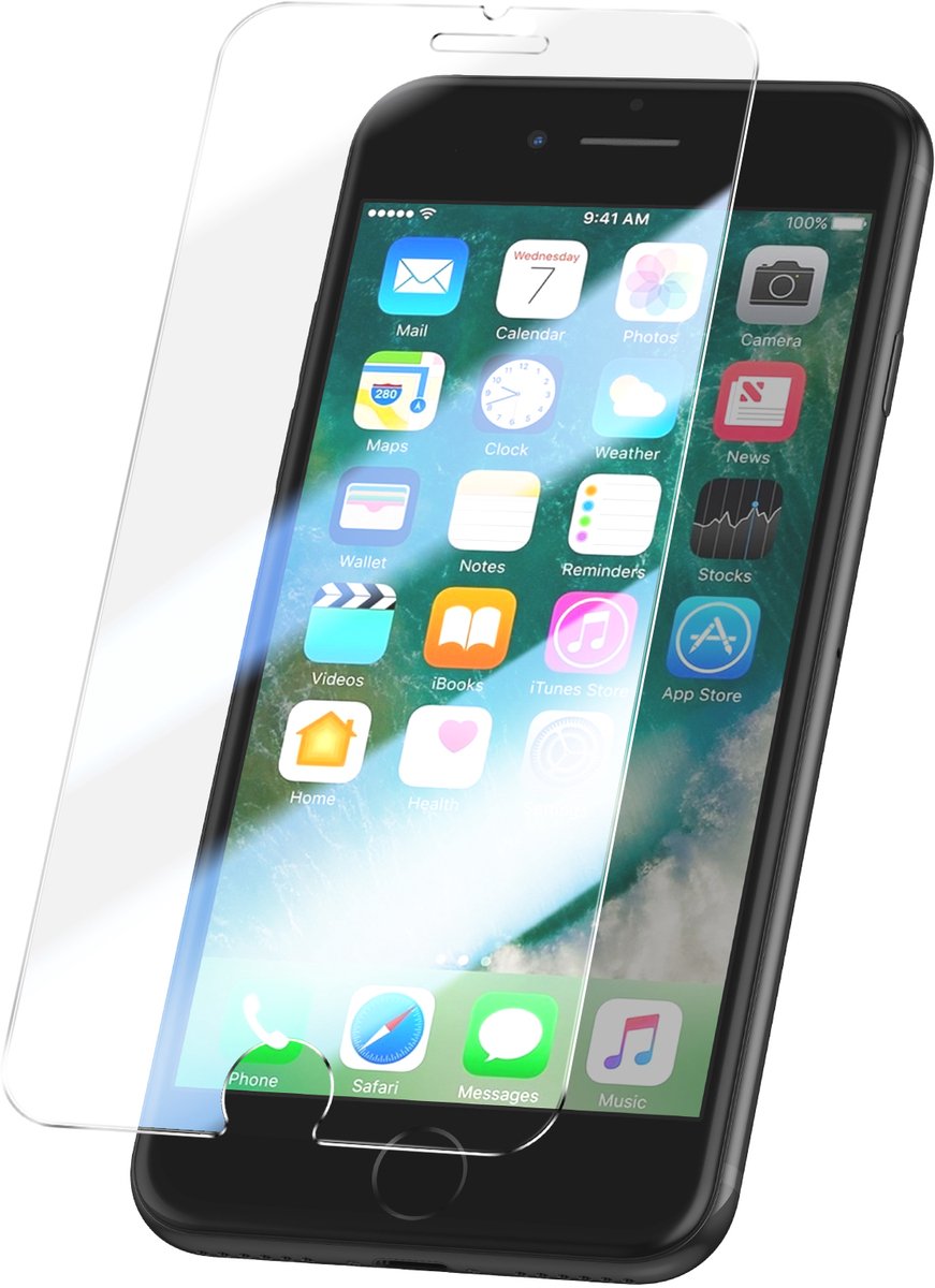 Mayaxess, Gehard Glas Geschikt voor Apple iPhone SE 2022 / SE 2020 / 7 / 8 Kras- en Schokbestendig, Transparant