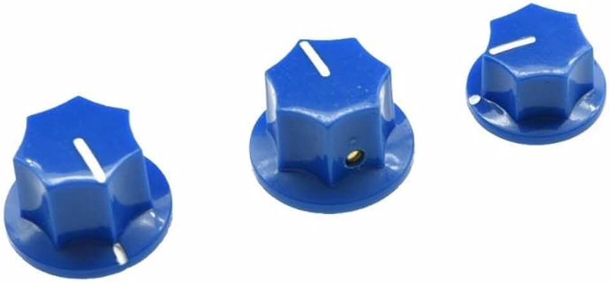 Messing invoegen USA Spec 1/4 Jazz J Bass knoppen Blauw
