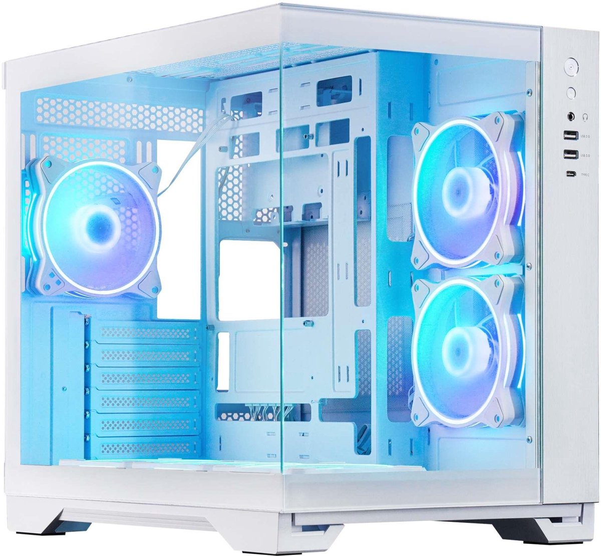 Chieftec GM-30W-TG-OP computerbehuizing kubus Wit