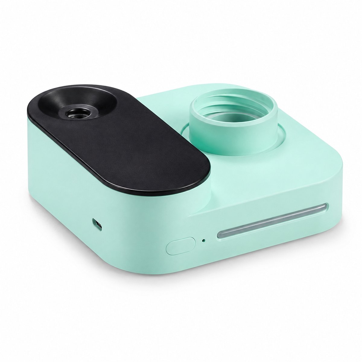 Bobypet - Draagbare Mini Luchtbevochtiger op Batterij - Draadloze Luchtbevochtiger voor op Reis en Hotel - Stille Humidifier voor Auto en Kantoor - Geschikt voor Waterfles met Nachtlampje - Groen