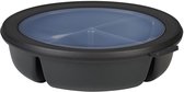 Mepal - Multikom Cirqula vershouddoos - 3-vaks bento bowl - 250 ml. 250 ml & 500 ml - Rond - Nordic black