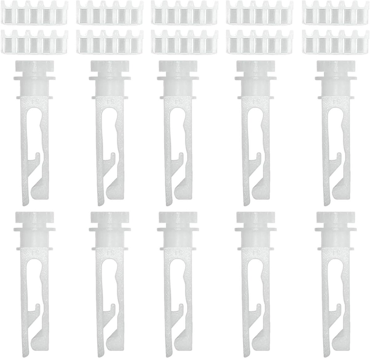 Verticale Jaloezieën Steel - Vervangingsonderdeel Raamdecoratie - Lichtregeling Optimaliseren - Stille Werking - B5 x H7 cm - Wit
