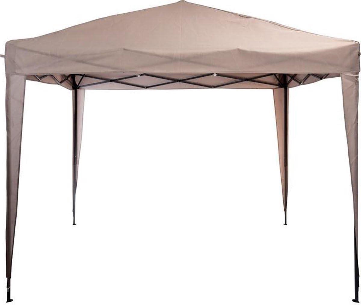 Feesttent - Overkapping Tuin - Buitenfeest Vieren - Opvouwbaar Design - 300 x 250 cm - Taupe