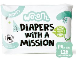 Woosh Maat 4 - Luierbroekjes - 126 stuks - 9 tot 15 kg