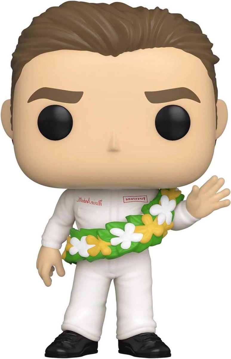 Mario Andretti Figuur - Sport Legende Vinyl Figuur - Verzamelen - Gestileerde Pop Vinyl - 9 cm - Meerkleurig