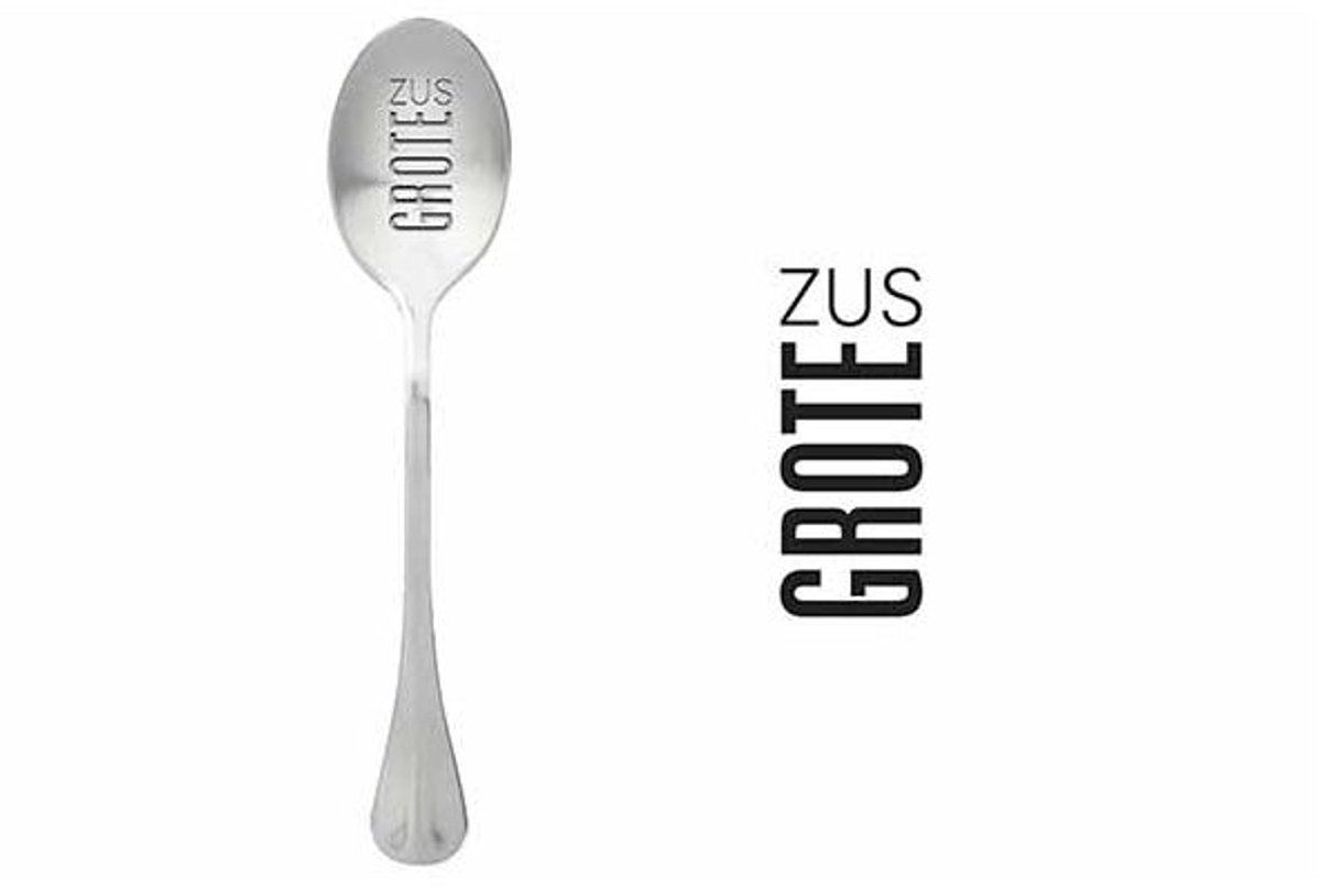 One Message Spoon Set6 Grote Zus