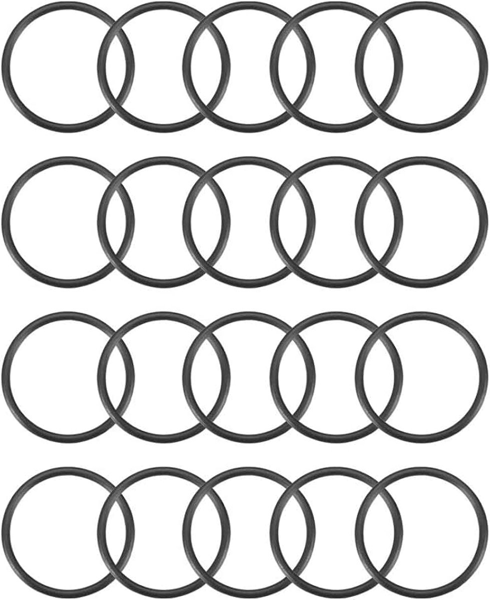 Sourcing map 20 stuks metrische nitrilrubber O-ringen afdichting 22 mm AD 19 mm ID 1,5 mm breedte