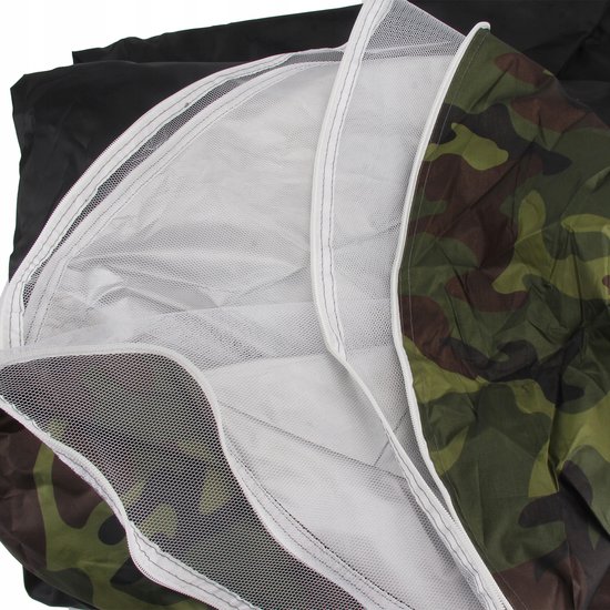 Kampeertent - 2 Persoons Tent - 200x150x110 cm - Oxford - Snel Opzetten - Camouflage - met Gaas - Muggenwerend & Ademend - Toeristentent - Voor Vissen Wandelen en Strand - Draagbaar — afbeelding 2