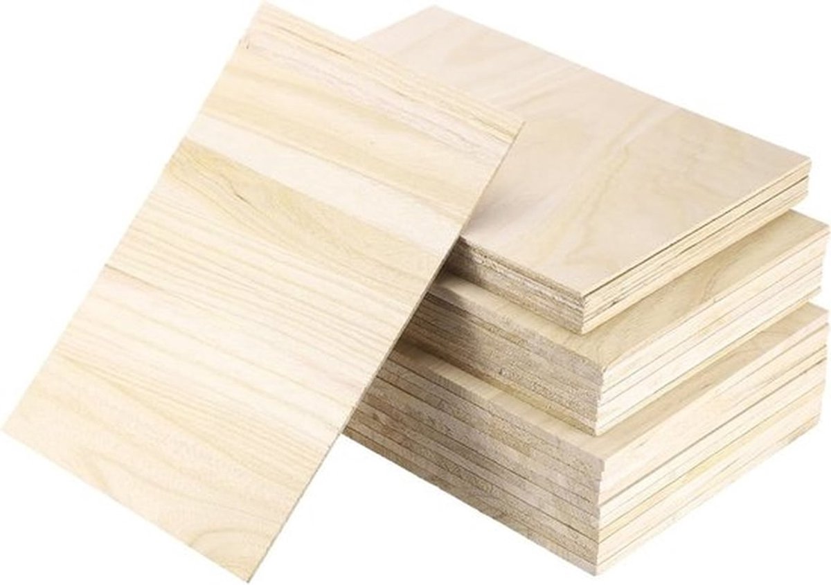 Houten Trainingsplanken voor Karate en Taekwondo - 30 Stuks, 3mm, 6mm, 9mm Dikte voor Effectieve Oefeningen en Punching Training