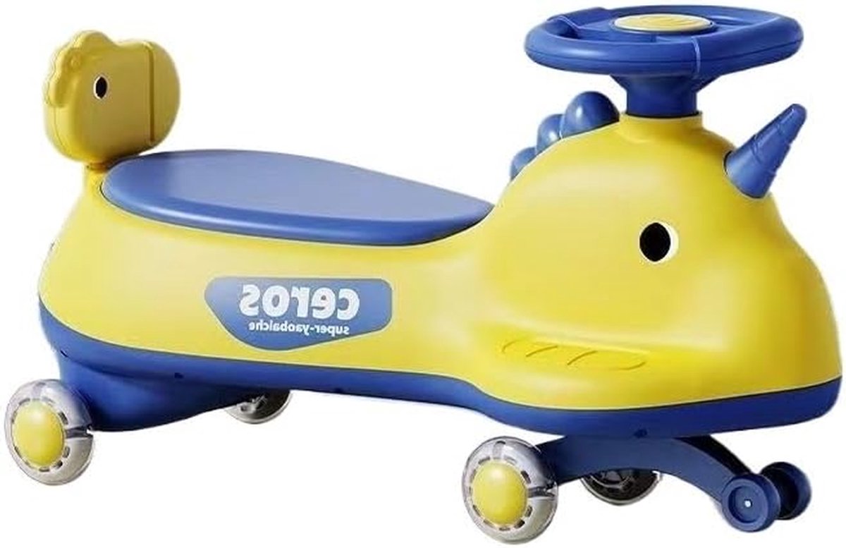 Schommelauto met Pedaal - Loopauto Kinderen - Binnen en buiten spelen - Anti-kantel rugleuning