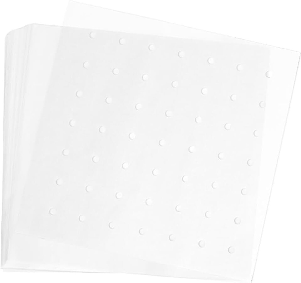 120 stuks heteluchtfriteuse, bakpapier voor heteluchtfriteuse, 25 × 25 cm, omheining airfryer, bakpapier, voor Ninja Combi 12-in-1 multikoker stoompan, bamboestomer, oven