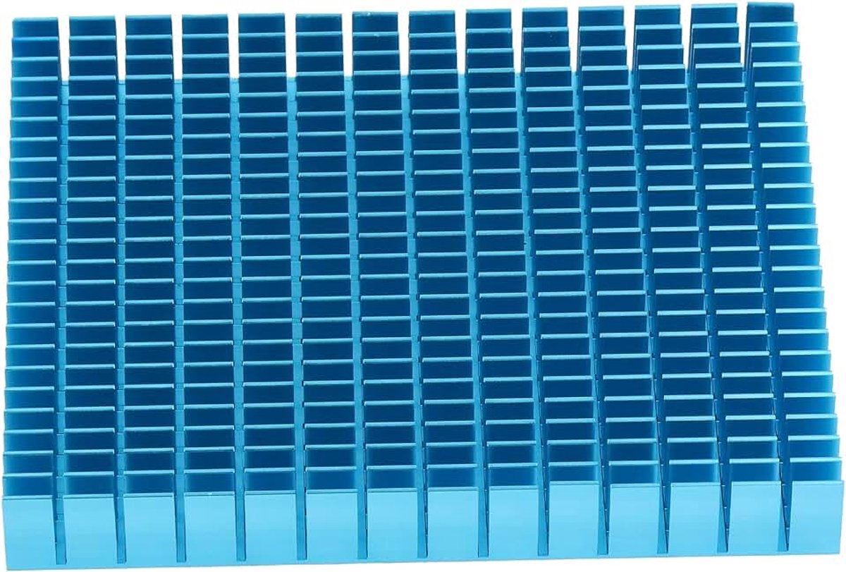 Koellichaam Aluminium Koellichaam Aluminium Koeler Koeling Heatsink 150X120X20Mm Voor Cpu Versterker Pcb Cooling Heatsink (BLUE)