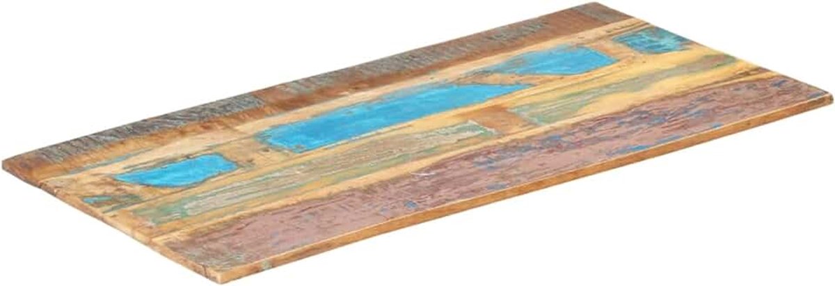 Tafelblad, doe-het-zelf bureaublad, bureaublad, houten blad, blad voor eettafel, rechthoekig, 60 x 140 cm, 15-16 mm, massief oud hout