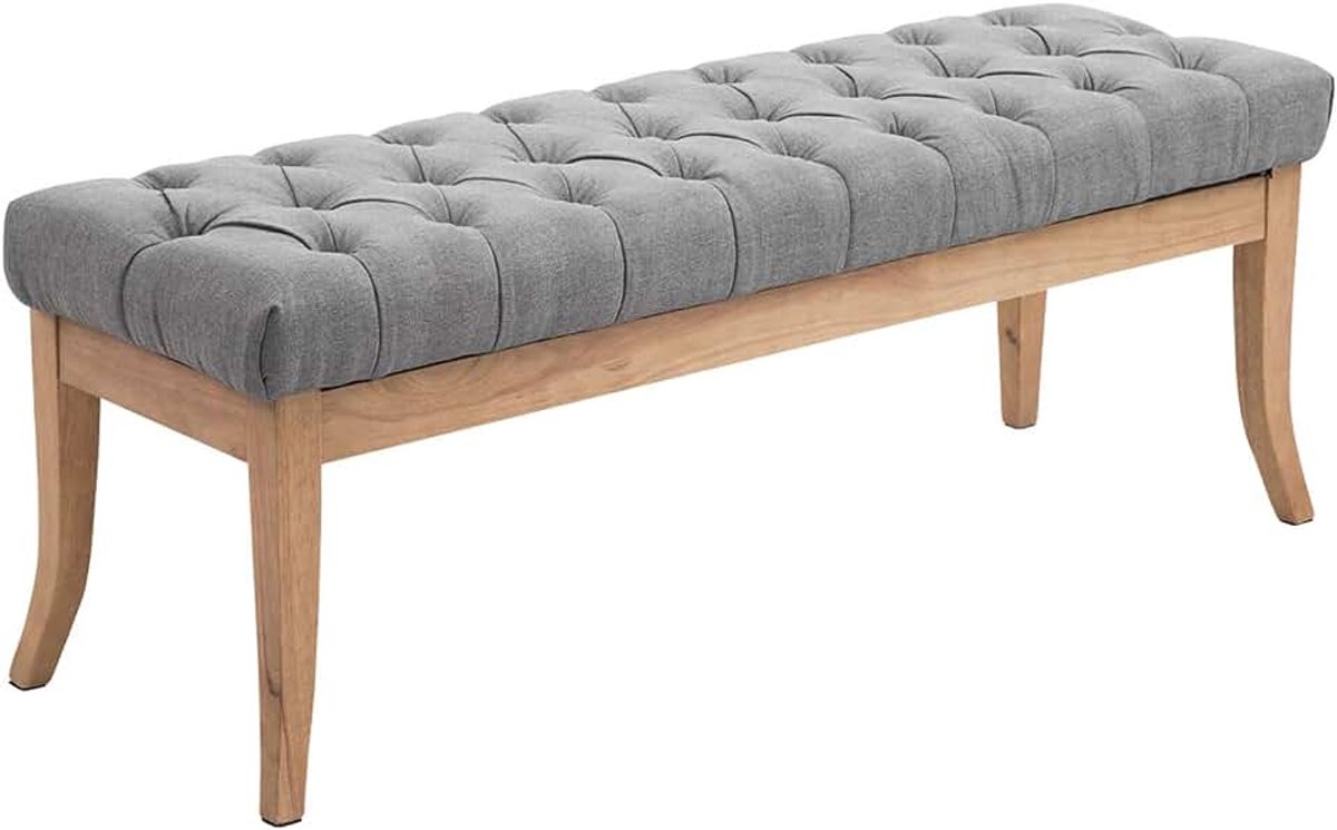 Ramses Bank - Stof, Kleur:grijs, Maat:120 cm