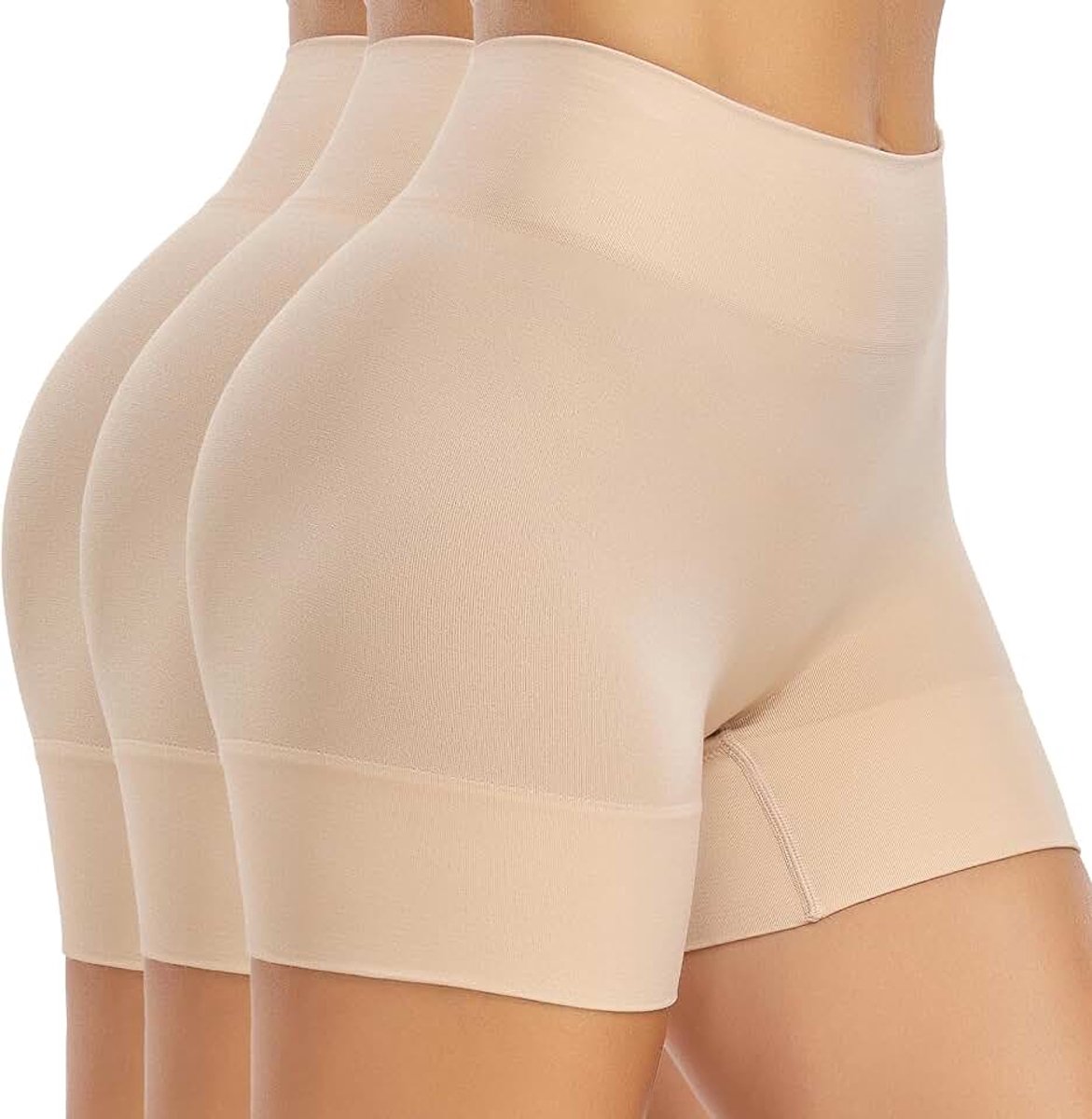 Fietsbroek voor dames, korte onderbroek, onder jurk, shorts, hoge taille, korte broek, naadloze hotpants, zomerboxershorts, slip shorts
