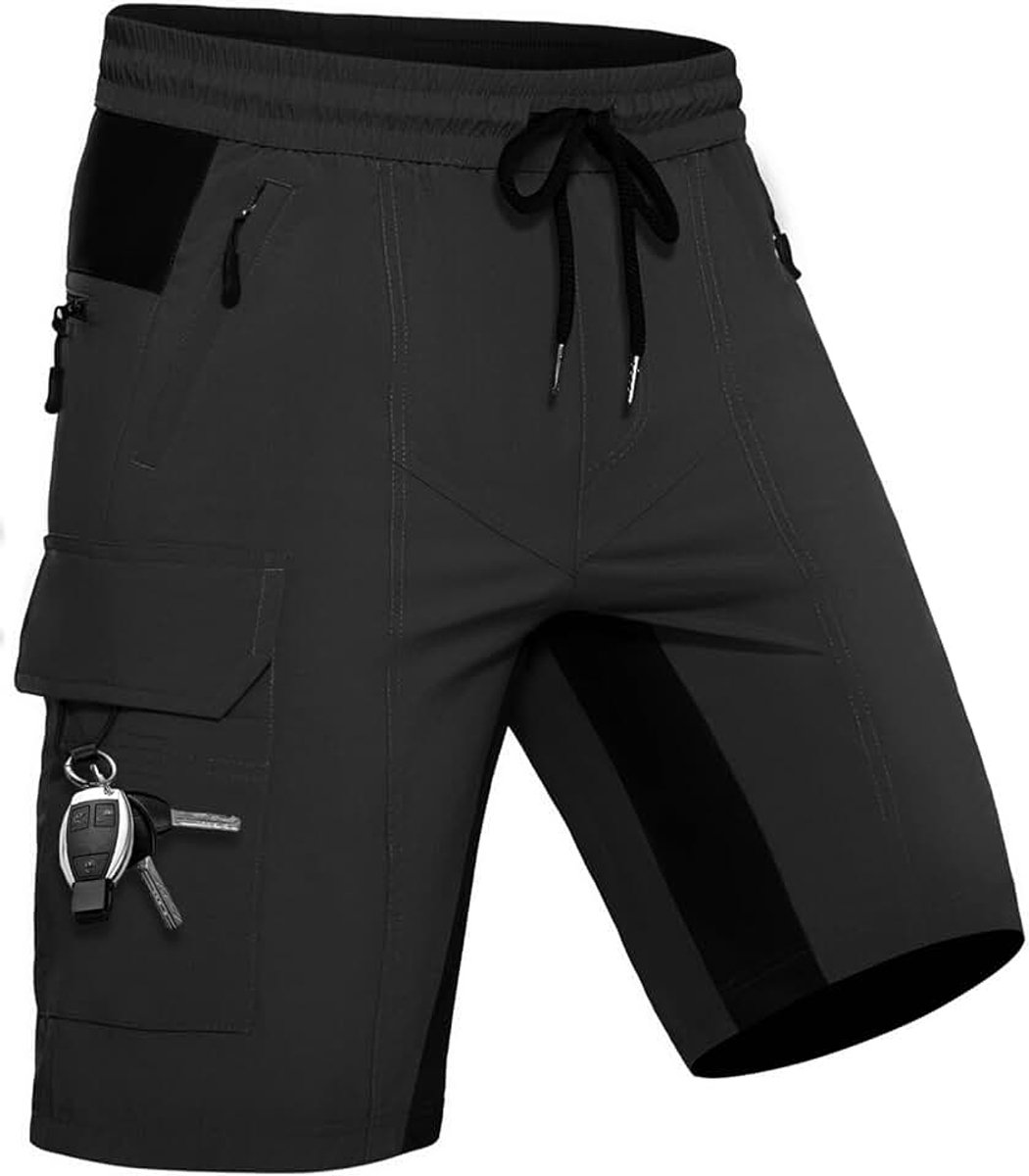 Shorts zomer met 5 zakken stretch lichte cargo sportbroek werkbroek mannen korte wandelbroek bermuda joggingbroek chino MTB cargobroek gym linnen