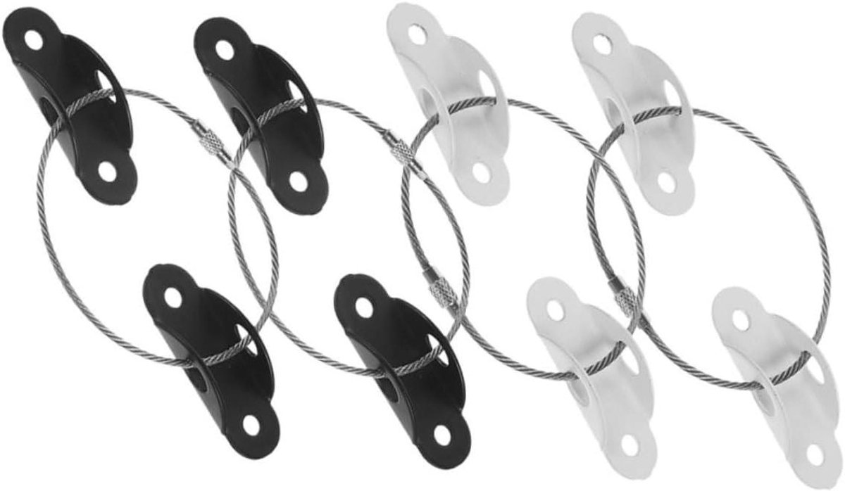 Muurankers voor Kasten - Anti-kantelset Meubels - Veilig Meubels Bevestigen - Stabiele Roestvrij Staal - 20.3 cm - Diverse kleuren