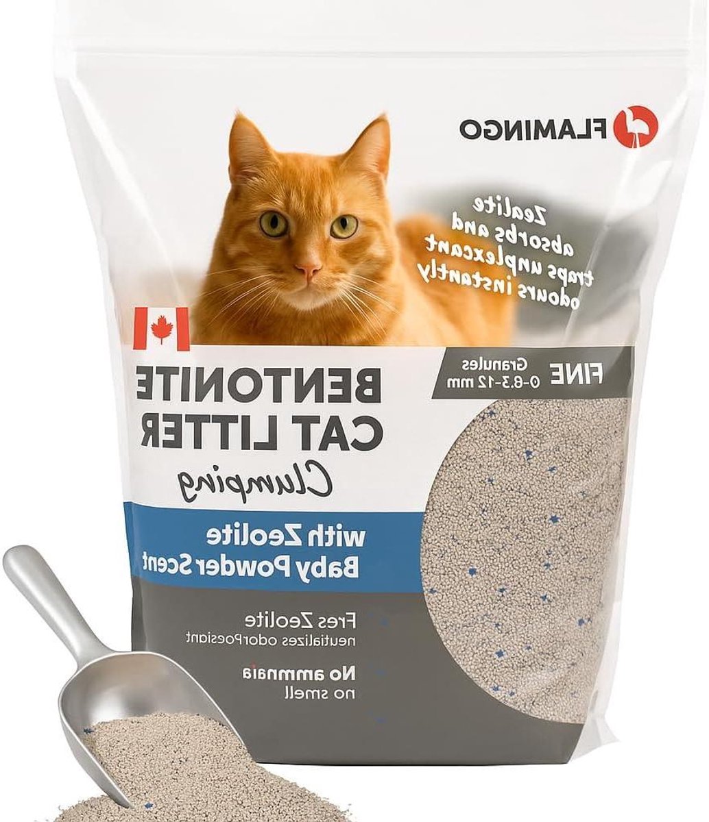 Kattenbakvulling Klontvormend - Kattenzand Baby Powder - Geur Neutraliseren - Met Blauwe Zeoliet - 12 kg - Blauw