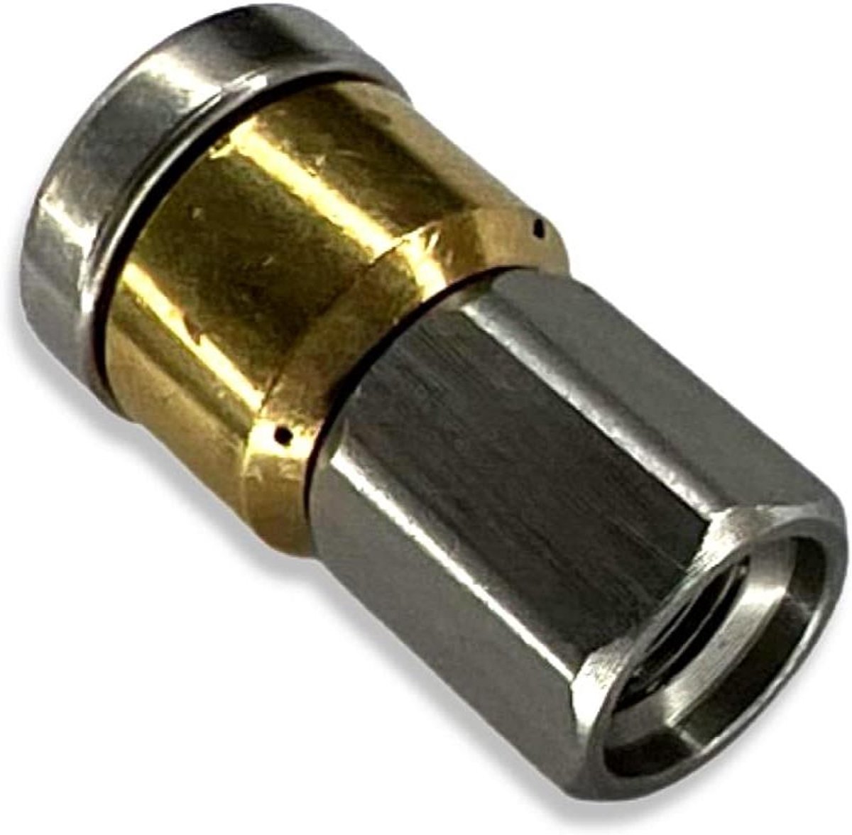 Roterend Mondstuk - Pijpreinigingssproeier Hogedruk - Verstoppingen Verwijderen - Zelfaanzuigend Terugslagprincipe - 1/8 Inch Binnendraad - Roestvrij Staal Messing