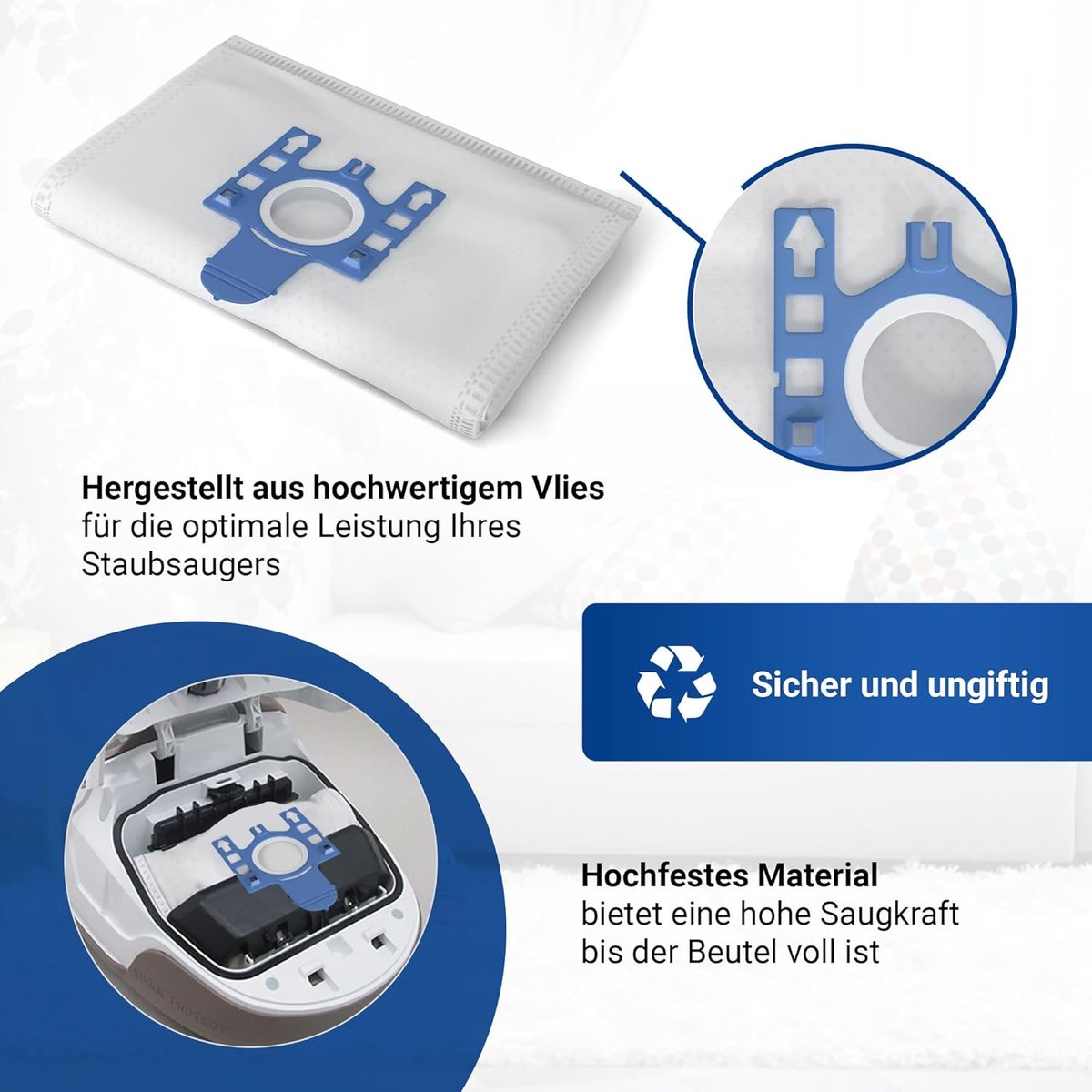 Stofzuigerzakken 10 stuks - vervanging Miele 9917730 - type G/N - ideaal voor stofzuigen - SnelShoppen