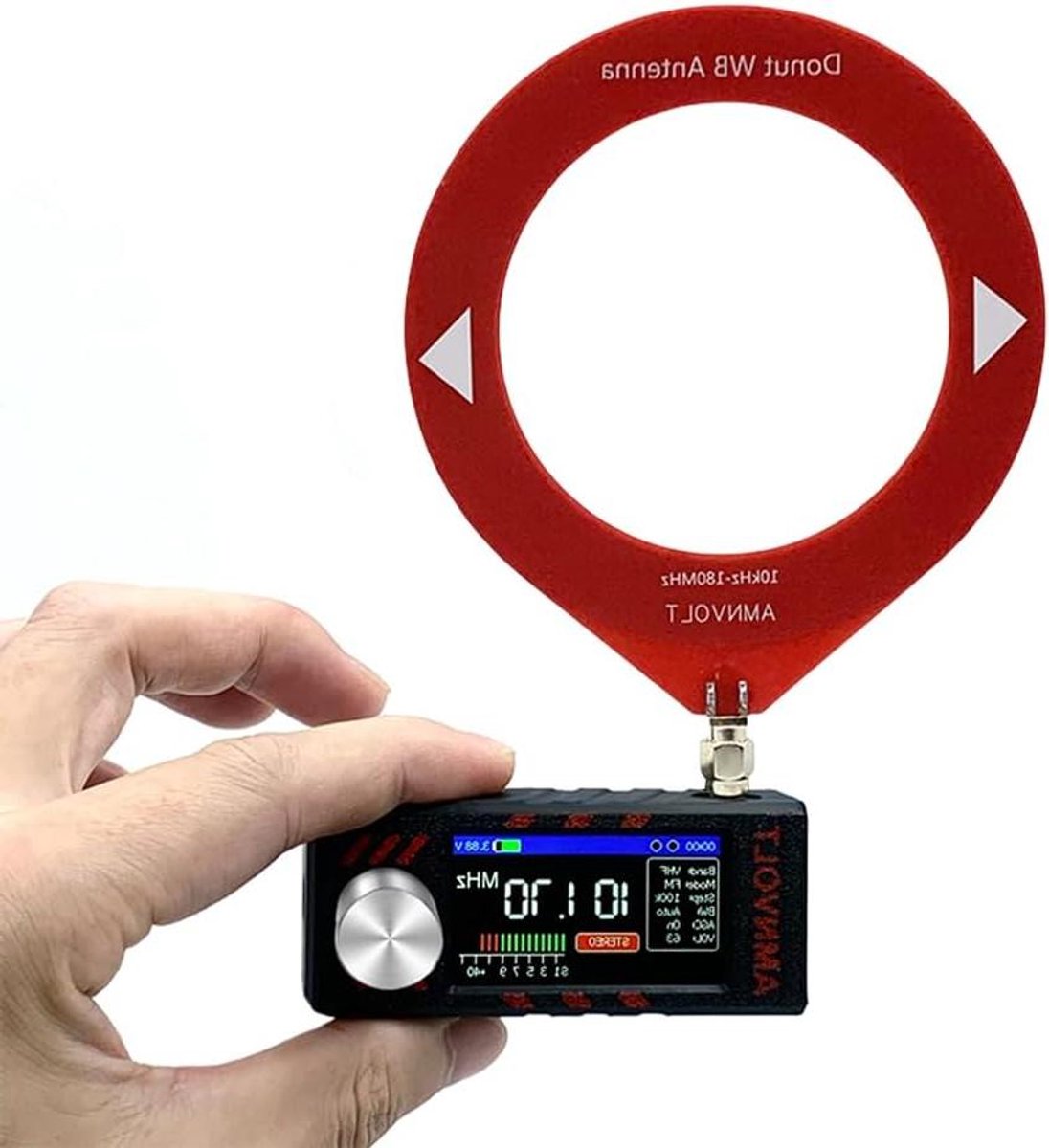 Mini Zakradio - Draagbare Radio - Buitenactiviteiten - Hoge Resolutie Kleurenscherm - 73x32x12 mm - Zwart