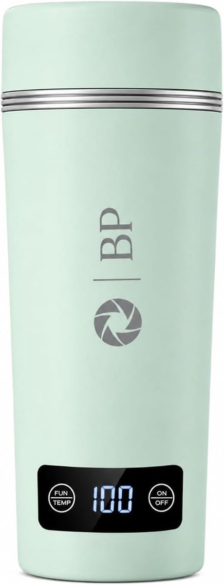 Elektrische Waterkoker 350ml - Mini Reis Waterkoker - RVS met Temperatuurregeling - Ideaal voor Camping - SnelShoppen