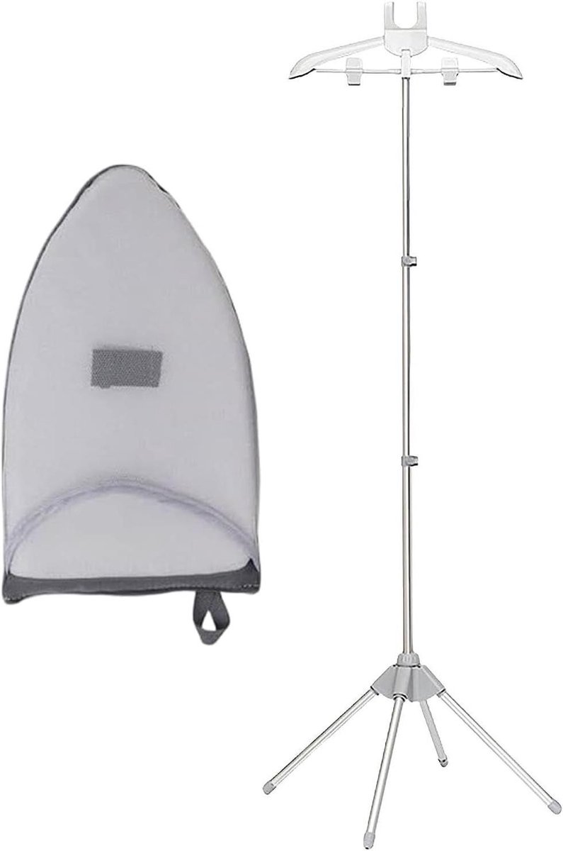 Kledingrek - Stoomrek - Kleding Stomen - In hoogte verstelbaar - 85-160 cm - Grijs