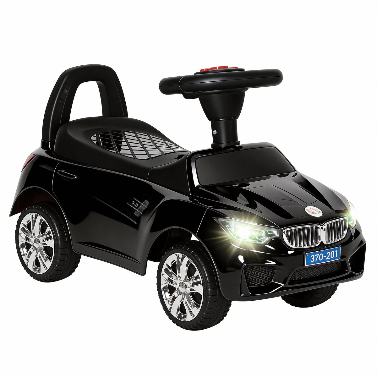 HOMCOM-Kinderglijwagen-PP-63,5x28x36cm-Zwart