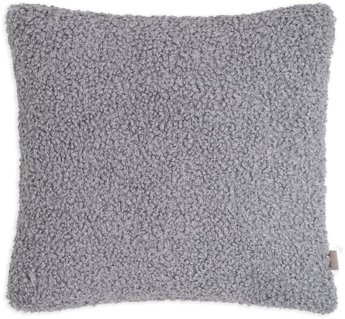 Knit Factory Rolf Sierkussen - Licht Grijs - 50x50 cm