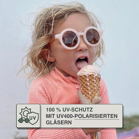 Ronde Kindersolbril UV400 Flexibel en Duurzaam — afbeelding 5