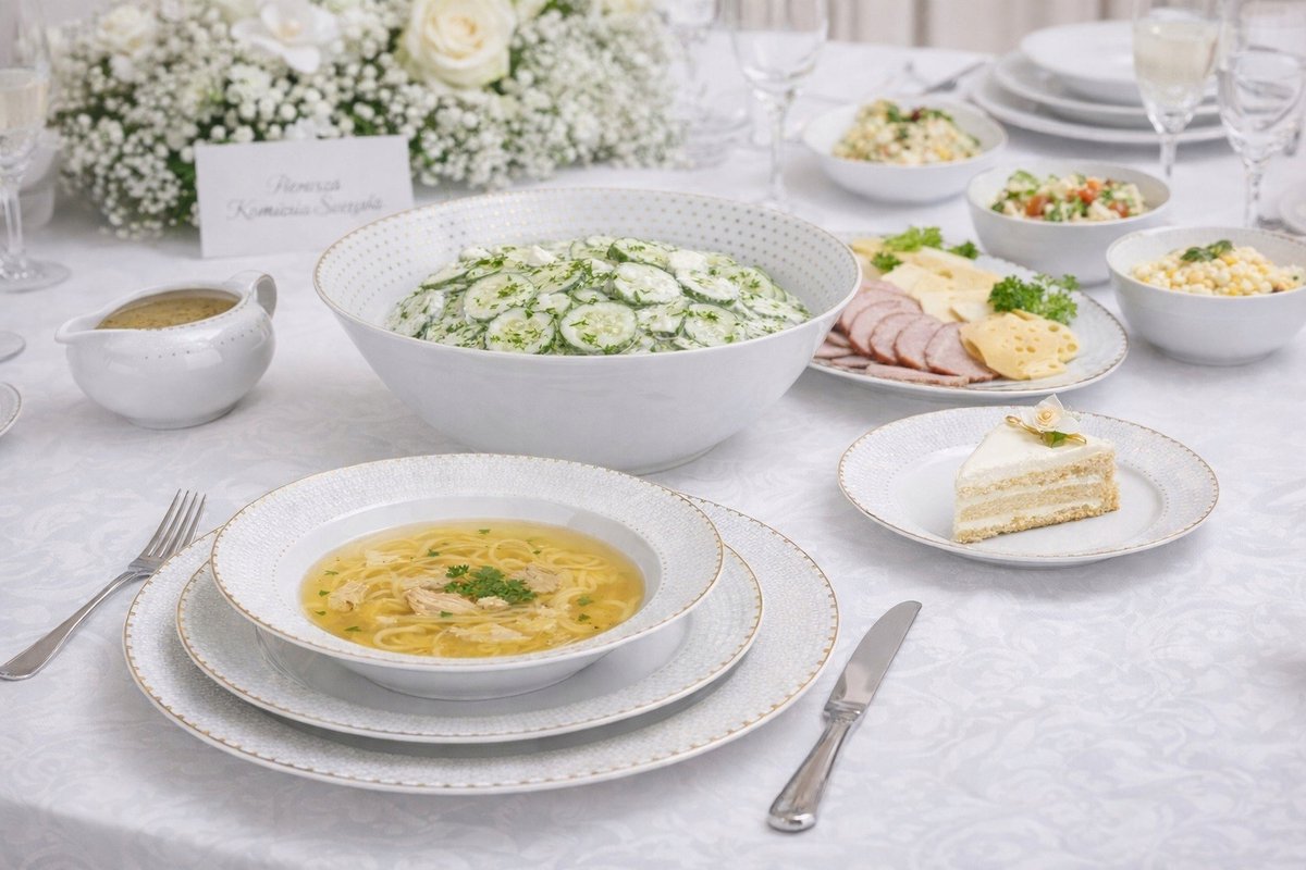 Chodzież Bella Serveert voor 12 personen - 44 delig - Porselein