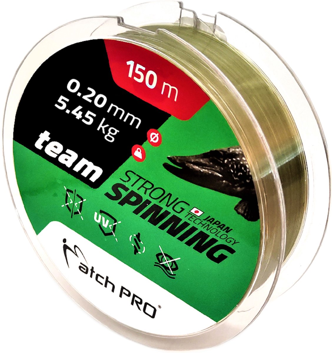 Match Pro Strong Spinning Vislijn 150m 0.20mm 5.45kg