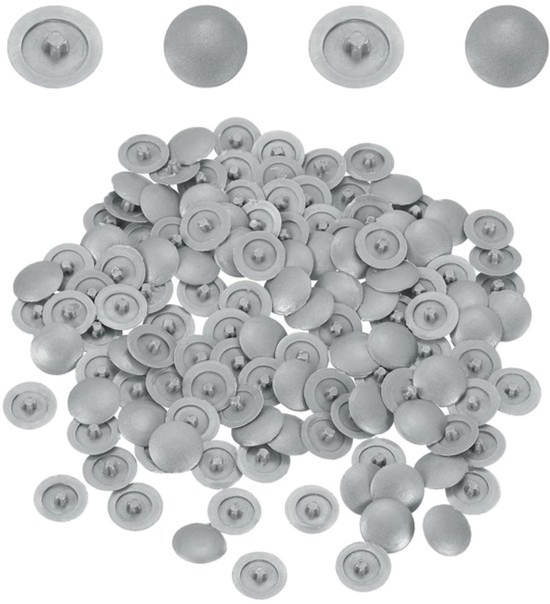 Schroefdopjes 158 stuks - 12 mm Plastic Snap-in - Decoratieve Dop - Bescherming tegen Vocht/Dust - Voor Phillips-Schroeven - Hoogwaardig Kunststof - Schroefdeksels