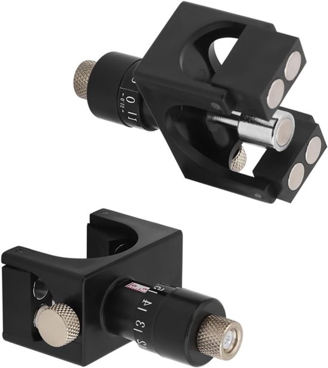 2-Delige Set van Magnetische Planer Messen met Jig Gauge en Hoogte-instelling voor Houtbewerking, Geschikt voor 75mm-125mm Bladdiameter