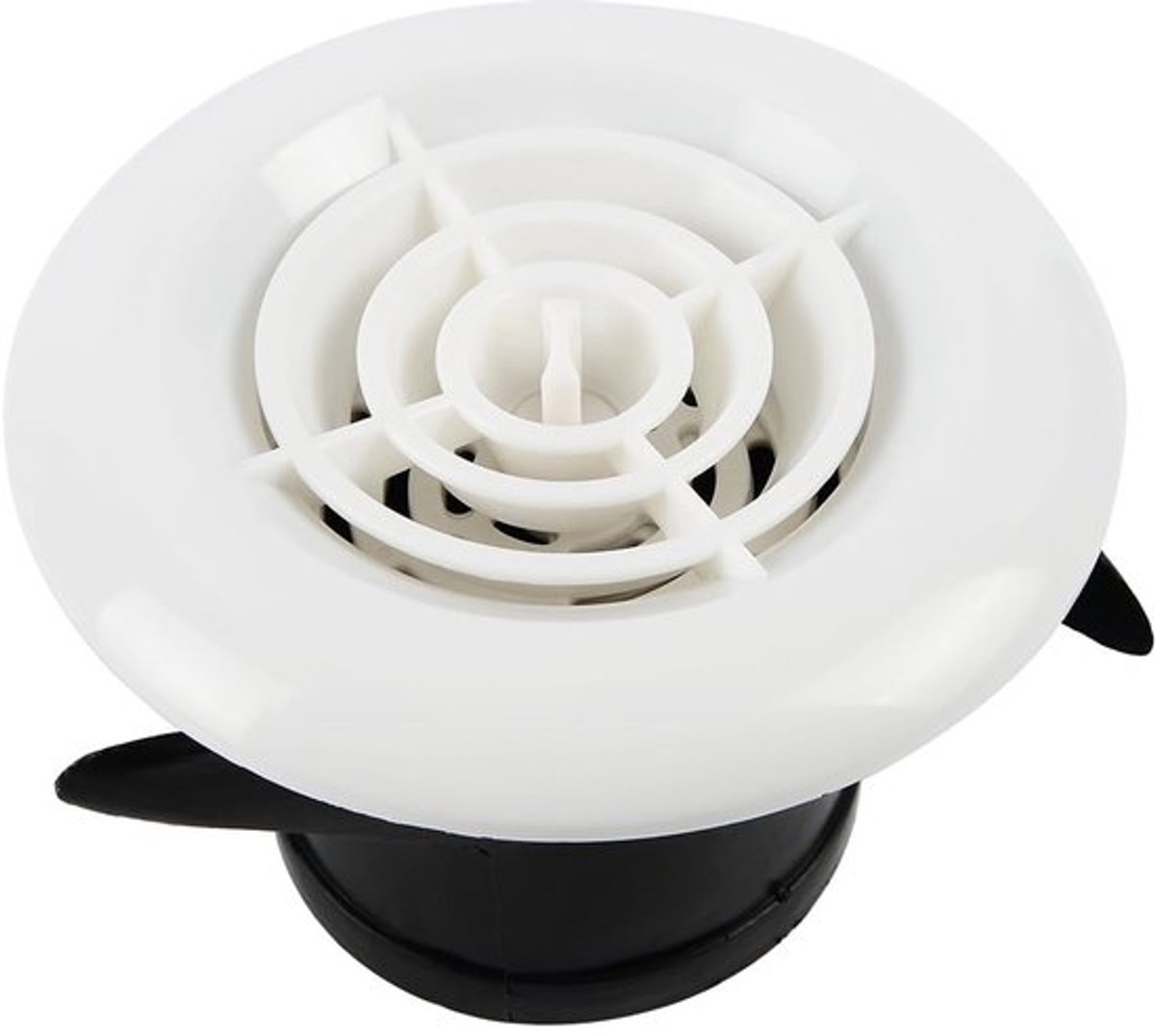 Ventilatierooster Rond - Ventilatie - Afzuigventiel - Schoepenrooster - Binnen/buiten gebruik - 100mm ABS Materiaal - Luchtrooster