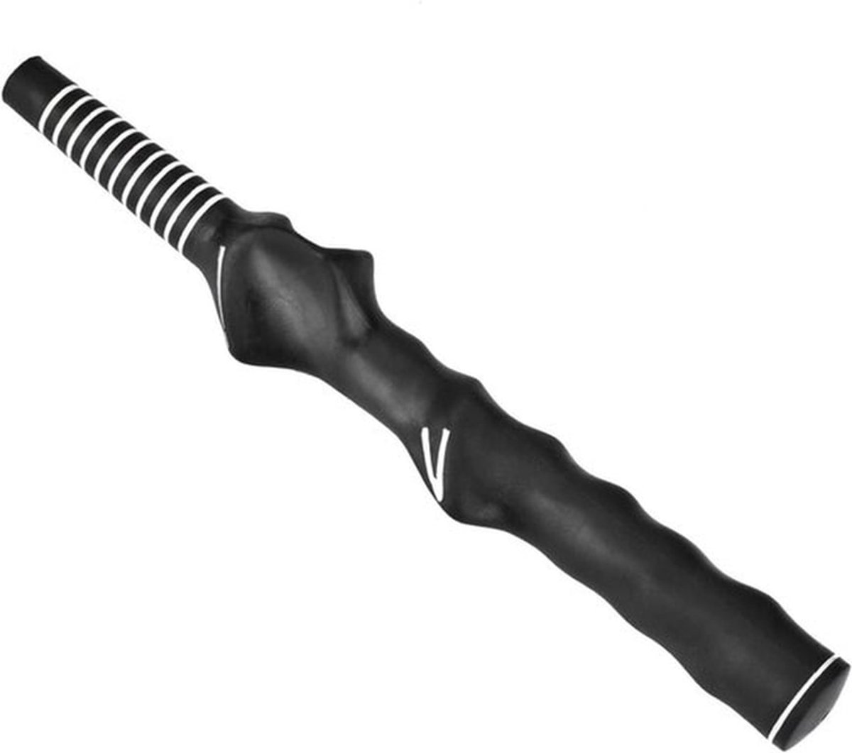 Golf-swingtrainer greep - Rechtshandige en Linkshandige Golfers - Standaard Leermiddel - Zwart - Lichtgewicht - Trainingsaccessoire - Verbeterde Greep en Houding - Geschikt voor Alle Niveausvantenniscoach