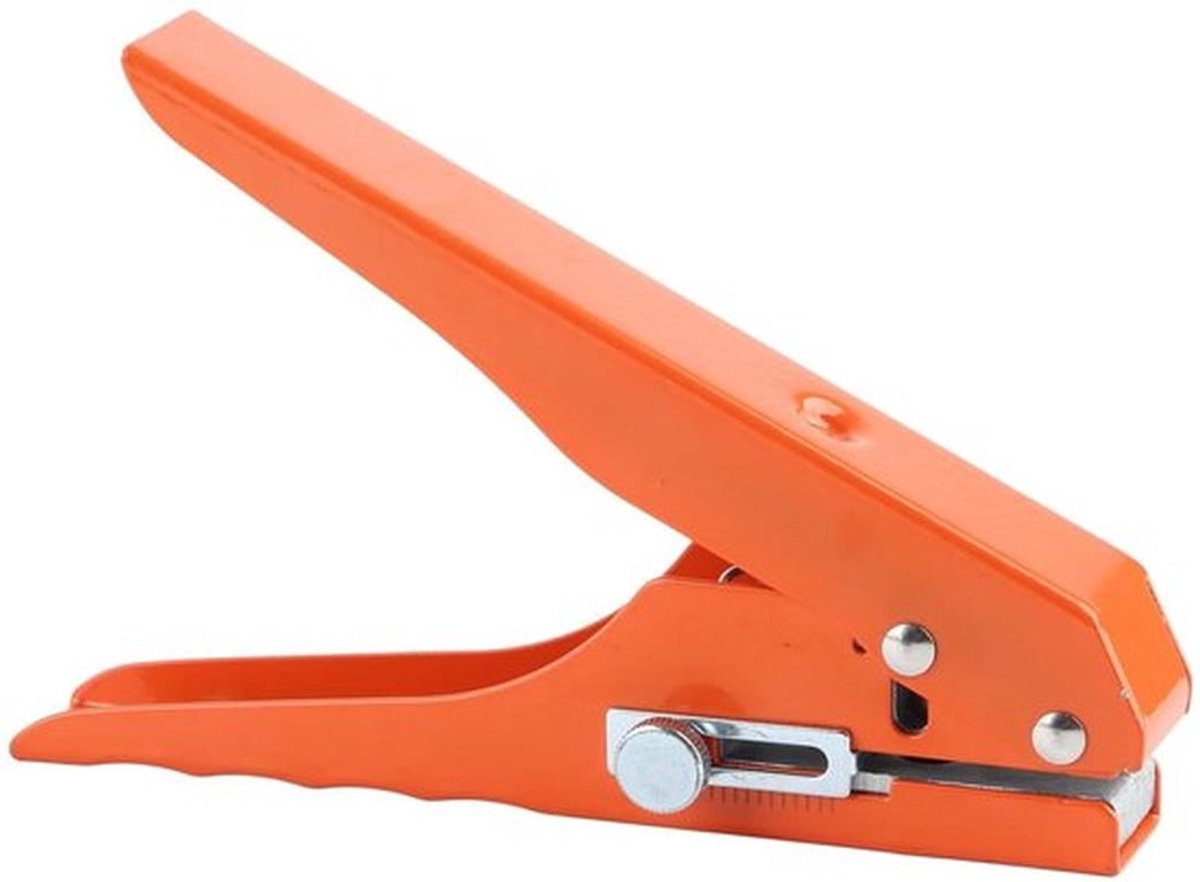 Draagbare perforator - verstelbaar - 10 mm - met schaal - enkele gaten - duurzaam - handpapier - papieren kaarten - bespaart inspanning - handig - geschikt voor kantoorbenodigdheden - zwart