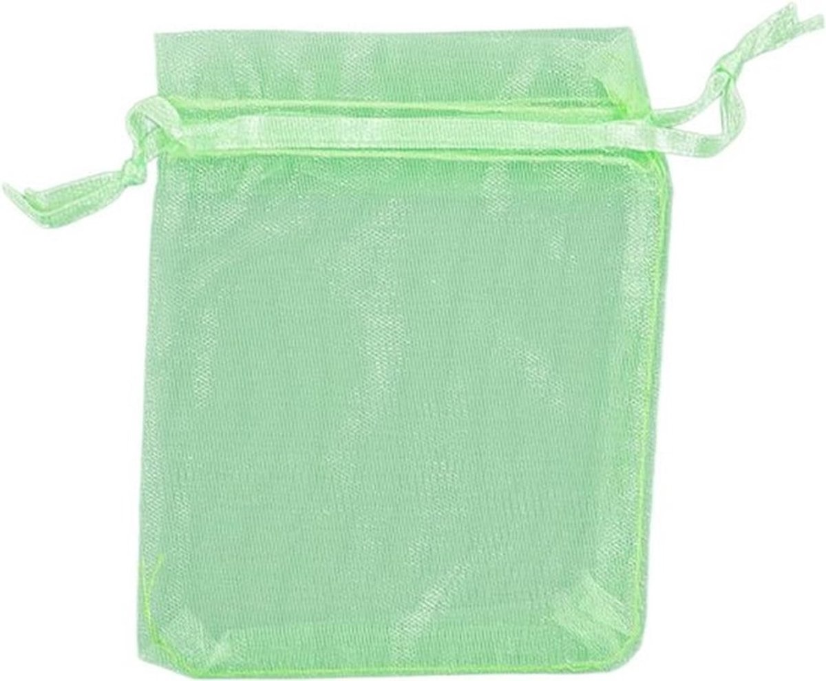 - Fruitbeschermingstas - Herbruikbare - Tuingaasbarrièretas - Groen - Trekkoord - Tuinnet - Fruithoes - Nettas - Plantenbloemfruitbomen - 100 STKS - 10 * 15cm.